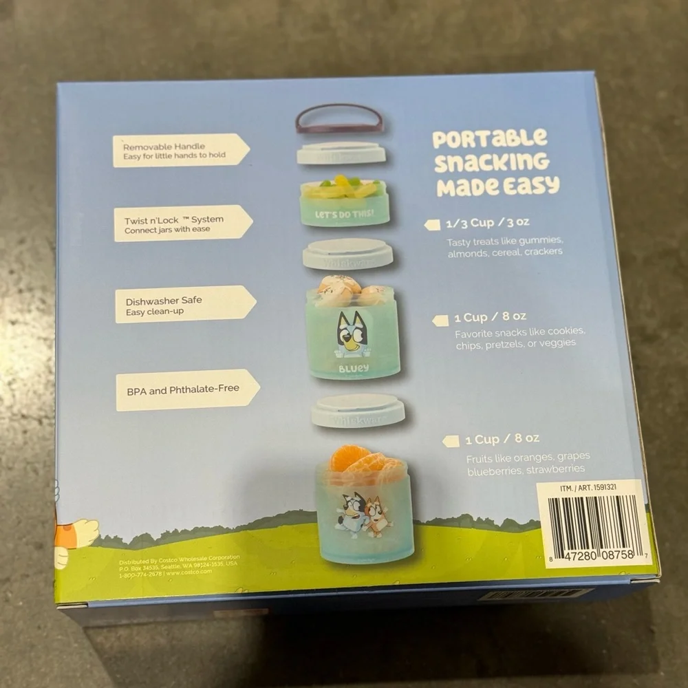 Bluey Whiskware snack container
